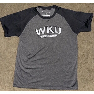 Team Issued Easton WKU Hilltoppers Baseball Mens‎ Tshirt Gray Medium